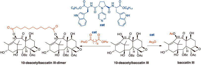 graphical abstract - Organocatalytic Site-Selective Acylation of 10-Deacetylbaccatin III