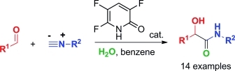 graphical abstract - Organocatalytic α-Addition of Isocyanides to Aldehydes.