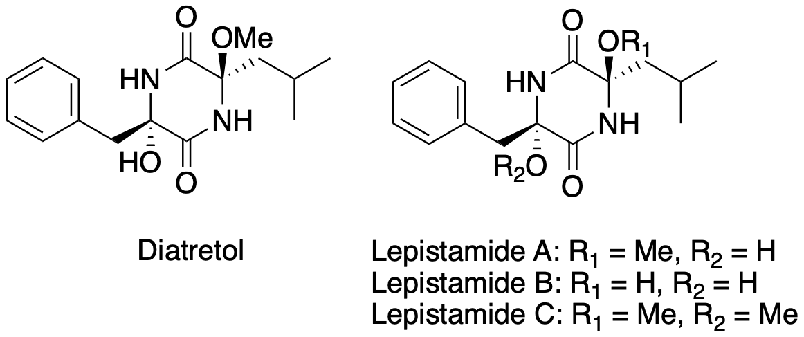 Diatretol, Lepistamide A, B, C